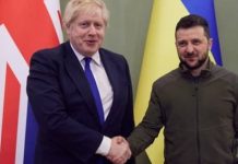 Boris Johnson : » La Grande-Bretagne se tiendra côte à côte avec l’Ukraine aussi longtemps qu’il le faudra «