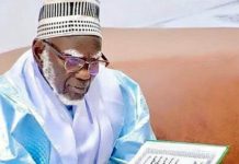 Visite de Serigne Mountakha MBACKE à la grande mosquée de Masalikoul Jinaane