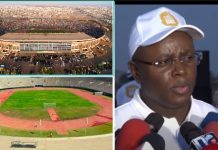 Stade Léopold Senghor: La nouvelle maquette présentée au ministre des Sports
