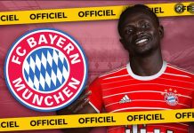 C’ést officielle! Sadio Mané devient devient un joueur du Bayern de Munich.