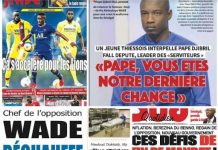 La une des journaux du 18 Août: ça s’accélère pour les lions; Abdoulaye Wade réchauffe le plat; un thiéssois à Pape Djibril Fall « vous êtes notre dernière chance »; L’opposition, nouveau gouvernement: ces défis de fin de mandat