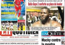 La une des journaux du 10 Août: Mané pour faire oublier Lewandowski; fermeture de Dantec le 15 Août, le collectif dénonce un scandale, Macky contre la montre; Balla Gaye 2 conforte sa place de leader