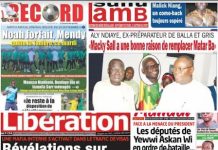La une des journaux du 20 Septembre: Noah forfait, Mendy quitte la tanière ce mardi; Aly Ndiaye ex-préparateur de Balla et Gris « Macky Sall a une bonne raison de remplacer Matar Ba »; Face à la menace du président, les députés de YAW en ordre de bataille; Révélation sur le scandale qui secoue le consultant de France à Dakar