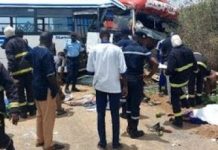 Sangalkam : Un bus Tata renverse une moto et fait 2 victimes