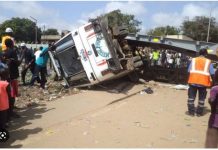 Accident à Thiès: Plusieurs morts et des dizaines de blessés notés