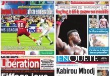 La une des journaux du 21 Février: Occupation illegale de 3.900 m2 d’autrui à Ngor-Almadie, Eiffage joue au délinquant foncier