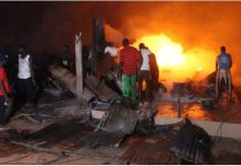 Diamniadio : un violent incendie ravage le dépôt d’une usine