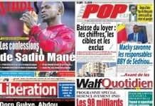 La une des journaux du 02 Mars: escroquerie autour d’une vidéo inexistante de sonko et Adji Sarr, Doro Gueye, Abdou Nguer du codas et Ahmed Mbaye au centre d’une sale affaire