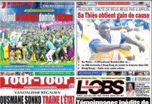 La une des journaux du 09 Mars: Vandalisme régalien, Ousmane Sonko traine l’Etat du Sénégal et X en justice…