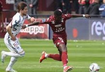 Metz : Lamine Camara suspendu pour les deux prochains matchs