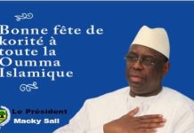 Fête de Korité : les voeux du président Macky Sall