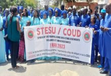 Fête du 1er Mai: le syndicat des travailleurs des établissements scolaires et universitaires interpelle le DG du coud sur la revalorisation des salaires