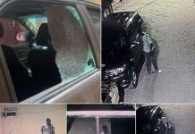La voiture de Thierno Bocoum du mouvement agir Saccagée