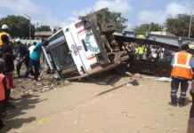 Accident à Ziguinchor : un car se renverse et occasionne plusieurs blessés