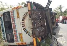 Louga : Un bus se renverse et fait 30 blessés