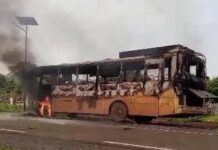 Urgent: Un bus de DDD qui a quitté Kédougou pour Dakar a pris feu