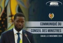 Nominations en conseil des ministres du 06 Novembre