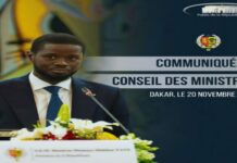 Communiqué du conseil des ministres du mercredi 20 novembre 2024