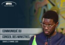 COMMUNIQUE DU CONSEIL DES MINISTRES DU MERCREDI 19 MARS 2025