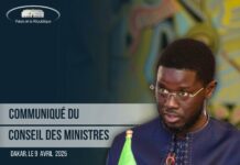 COMMUNIQUE DU CONSEIL DES MINISTRES DU MERCREDI 09 AVRIL 2025