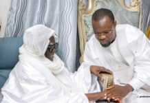 Tabaski 2025: le Premier ministre, Ousmane offre un mouton à Serigne Mountakha Mbacké