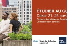 Promotion des études postbac: Cinq universités du Québec en mission à Dakar les 21 et 22 novembre
