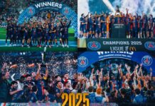 Historique : Ibrahima Mbaye et Paris Saint-Germain entre dans l’histoire du football en remportant leur sixième trophée de l’année