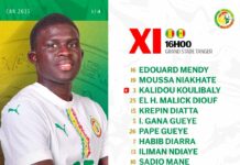 Match Sénégal-Mali: Voici le 11 de départ