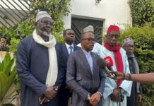 Acte de Solidarité: Une délégation des anciens présidents de groupe parlementaire a rendu visite à M. Doudou Wade