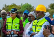 Office des Lacs et Cours d’Eau : Le PROMOREN en chantier à Kaffrine, le ministre Cheikh Tidiane Dièye constate des avancées significatives