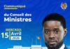 Les nominations en conseil des ministres du 15 avril 2026