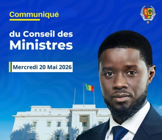 COMMUNIQUE DU CONSEIL DES MINISTRES DU 20 MAI 2026