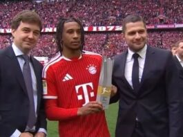 Bundesliga 2025/26 : Michael Olise, milieu offensif du Bayern Munich a été élu joueur de l’année